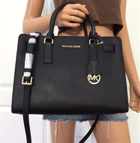 black gold michael kors purse|Michael Kors black purse crossbody.